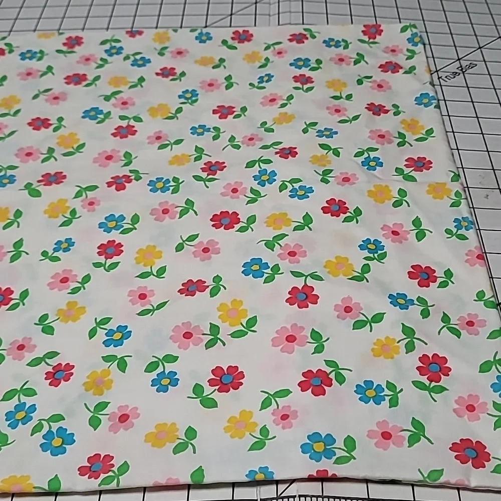 Vintage Royal Cannon Flower Confetti Pillow‎ Case 70s Preloved #1